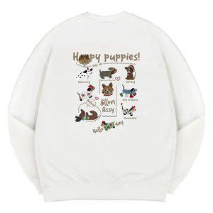 엘런아시 해피퍼피즈 오버핏 맨투맨