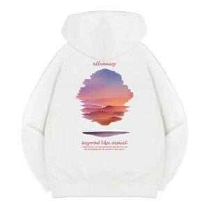 엘런아시 노을너머 오버핏 후드티