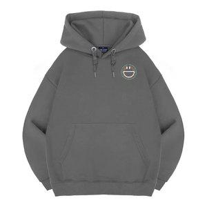 엘런아시 스마일레터링 오버핏 후드티