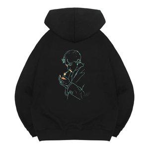 엘런아시 스모킹맨 오버핏 후드티