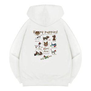 엘런아시 해피퍼피즈 오버핏 후드티