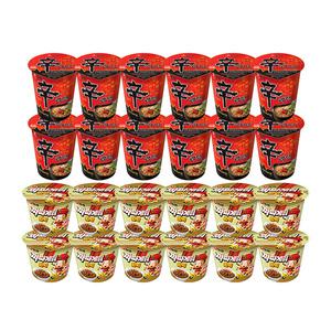 농심 신라면컵, 65g, 6개입, 2개 + 짜파게티범벅, 70g, 6개입, 2개