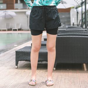 조이마담S7062 베이직 미들 레이어드 수영복 바지 50대60대중년여성 빅사이즈수영팬츠