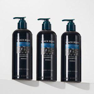 [네이처리퍼블릭] 3개 묶음 블랙빈 탈모증상 개선 샴푸 520ml