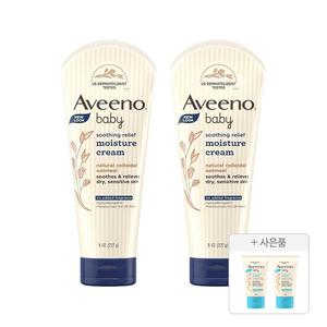 아비노베이비 수딩 릴리프 모이스쳐 크림, 227g, 2개 + 증정(데일리 로션, 30g, 2개)