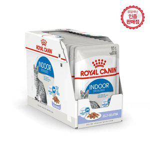로얄캐닌 고양이사료 인도어 [젤리] 파우치 85g 12개 (1BOX)