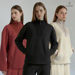 케이스위스 K-SWISS 여성 기모 후리스 아노락+조거팬츠 세트