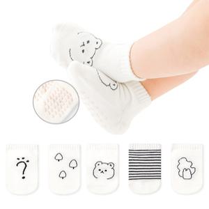 신생아 아기 미끄럼방지 매쉬양말 5족세트(G509)
