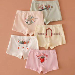 MIMO 여아/주니어 코튼 사각팬티 5매세트(368)