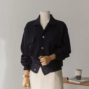 (안나앤플러스) A. 포켓 카라 가디건 [가디건CAR92] 빅사이즈