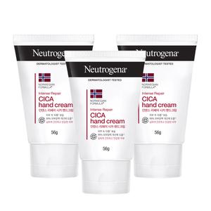 뉴트로지나 인텐스 리페어 핸드크림, 56g, 3개 + 증정(인텐스 리페어 시카 에멀젼 15m