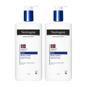 뉴트로지나 데일리 바디 로션 450ml , 2개 + 증정(인텐스 리페어 시카 에멀젼 15ml)
