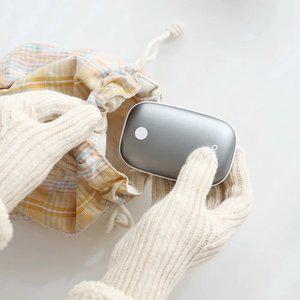 알로코리아 양면발열 충전식 조약돌 손난로 휴대용 보조배터리 5000mAh