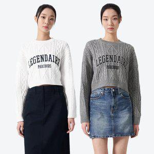 [에잇세컨즈] 레터링 케이블 풀오버 (324251AY2) (2종)