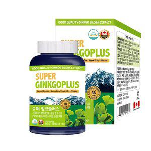 헬스프랜드 캐나다 슈퍼징코플러스 6개월분 혈행개선 기억력 은행잎추출물