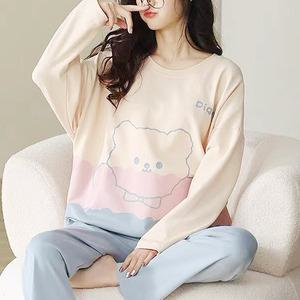 쉬블림로브 (긴팔+긴바지) 여성 캐릭터 홈웨어 파자마 잠옷 세트 GWD0623