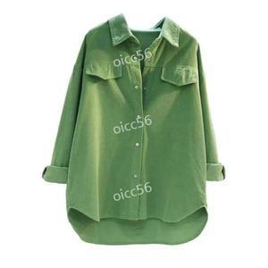 여성기모남방 체크 난방 남방 와이셔츠 블라우스 여성 골덴 스판 시스 셔츠 여자 모직