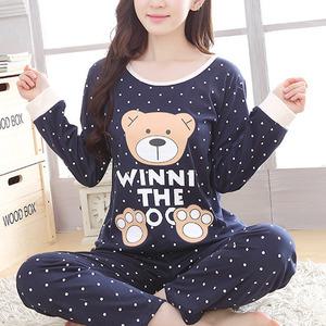 쉬블림로브 (긴팔+긴바지) 여성 캐릭터 홈웨어 파자마 잠옷 세트 GWD0662