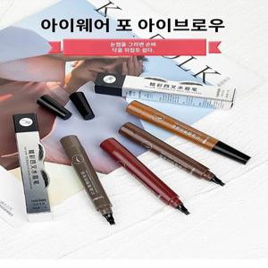 2P 4부포크형아이브로우 펜슬 롱래스팅 워터프루프 브로우 펜슬 눈썹 타투펜슬