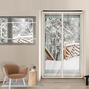 두꺼운 방풍비닐 커튼 창문 방문 현관문 바람막이 베란다 방한 우풍차단 커텐 난방 우