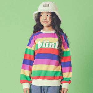 [아이러브제이] B. 블링크 스트라이프 맨투맨 티 JUWTO37