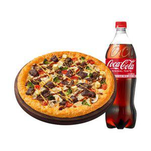 피자헛 립스테이크 치즈크러스트 골드 L+콜라 1.25L
