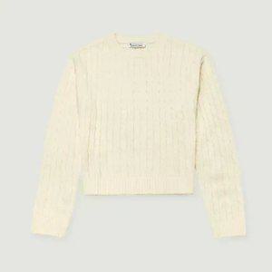 [행텐]여성 베이직 세미크롭 케이블 니트-SE6111043014033