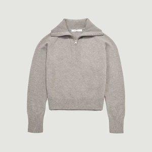 [행텐]여성 숄카라 하프집업 크롭 니트-SE2031046014034