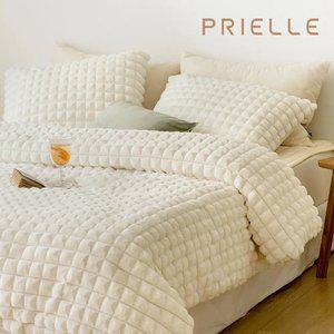 섬세한 포근함 프리미엄 양면 겨울 극세사 클라우드퍼 차렵이불 세트 SS/Q