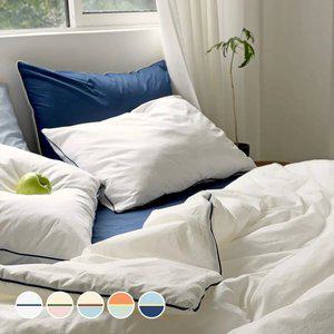 호텔식 프리미엄 60수 고밀도 순면 컬러샌드 양면 차렵이불 SS/Q