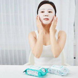 아쿠아시리즈 1일1팩 뽑아쓰는 데일리 마스크팩 60매 대용량 스킨케어 수분보충 진정팩