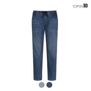 [탑텐] 남성 테이퍼드 밴딩 데님 팬츠_MSC5DP1904