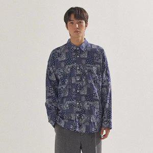 [팔랩] 남여공용 클래식 페이즐리 패턴 오버핏 셔츠_PL24S3SH027