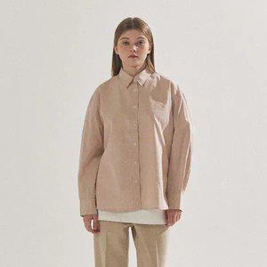 [팔랩] 여성용 네츄럴 크링클 포플린 세미 오버핏 셔츠_PL24S3SH032