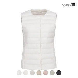 [탑텐] 여성 리얼라이트 구스 크루넥 베스트 A_MSC5VP2552