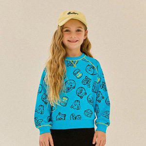 캐쥬얼캣맨투맨(블루)