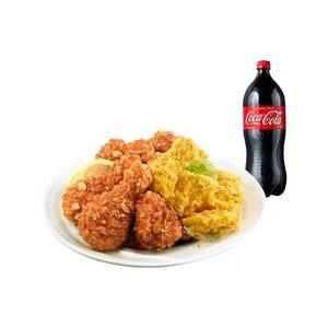 [BHC] 후라이드반 양념반+콜라 1.25L