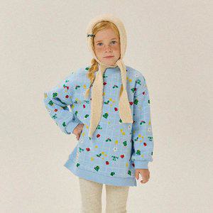 체크홀리데이롱맨투맨(스카이블루)