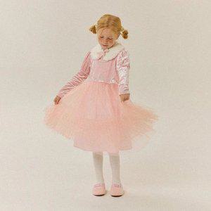 퍼카라벨벳원피스(핑크)