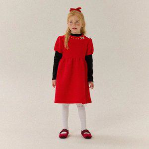 크리스마스볼륨원피스(레드)