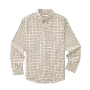 [DIEMS] 보라 클래식핏 플란넬 스몰체크 셔츠-DDSTC04CCV