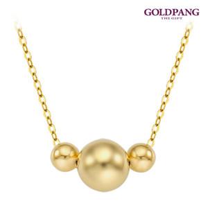 [골드팡]14k/18k 트리플 골든볼 목걸이 4mm/7mm :당일