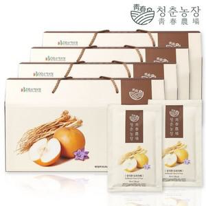 청춘농장 정직한 도라지배즙 건강즙 4박스 총 120포