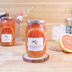 [자몽청] 수제 과일청 500g 과일 청 자몽 레몬 차 음료 에이드 답례품 선생님 선물세트