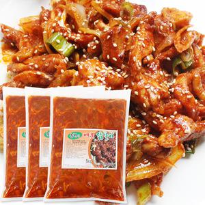 춘천 매운닭갈비 1kg 3개-춘천닭갈비 닭다리살