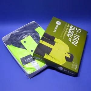 제비표우의 업무용우의 SI-150 그린/차콜 우비 SI-150V 상의 안감 전체 매쉬적용 고휘도 반사테이프