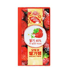 오뚜기 일회용 딸기쨈 12g (파우치)