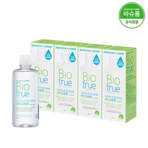 리뉴 바이오트루 300ml x4개 렌즈세척액 렌즈세정액