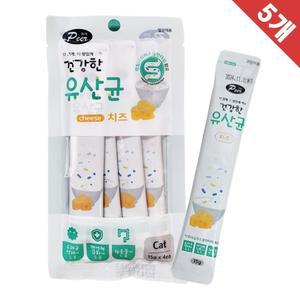반려묘 장 건강 치즈유산균 4개입 x5 냥이캔 냥덕후 신선한생선간식 노묘용사료