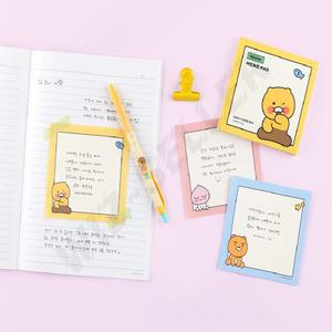카카오 뜯어쓰는 미니 비접착메모지 필기 다꾸 떡메 초등학생 춘식이 카카오프렌즈 귀여운 캐릭터 떡메모지